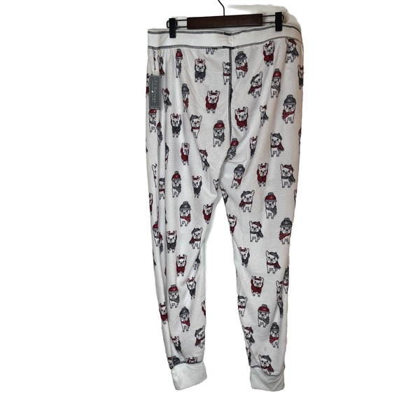 PJ Salvage Womens Pajama Lounge‎ Sleep Jogger Pants French Bulldogs Large - Picture 2 of 9